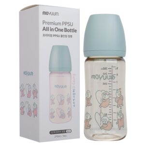 Bình sữa Moyuum Ogu Ogu xanh 270ml