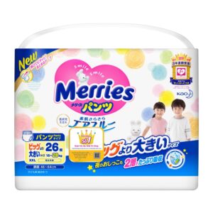 Bỉm Tã quần Merries size XXL 26 (cho bé 15 - 28kg)