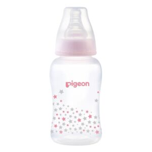 Bình sữa Pigeon PP Streamline 150ml họa tiết ngôi sao (Hồng)