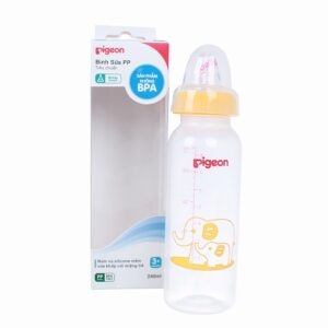 Bình sữa Pigeon PP tiêu chuẩn 240ml (> 3 tháng)
