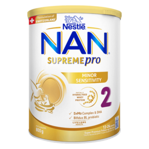 Sữa NAN SUPREME PRO số 2 800g (12-24 tháng) lon vàng