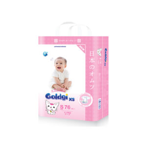 Bỉm Tã dán Goldgi X5 size S 76 miếng (4 - 8kg)