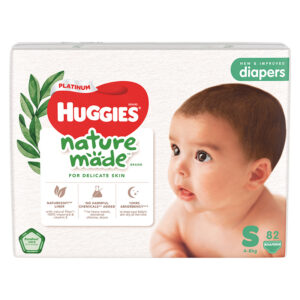 Tã dán Huggies Platinum nature made cao cấp size S 82 miếng (4 - 8 kg)