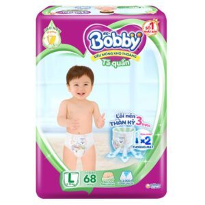 Tã quần Bobby size L 68 miếng (9 - 13 kg)