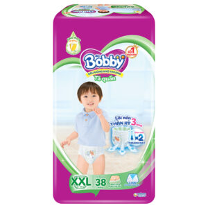 Tã quần Bobby size XXL 38 miếng (15 - 25 kg)