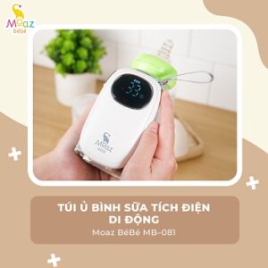 Túi ủ bình sữa tích điện di động Moaz BéBé MB081