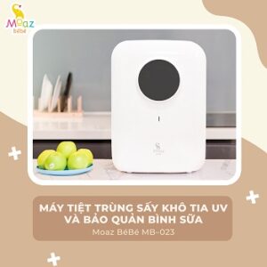 Máy tiệt trùng sấy khô tia UV bảo quản bình sữa Moaz MB023