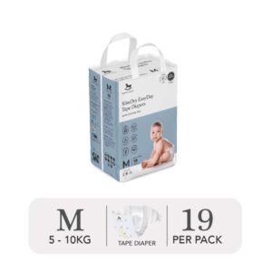 Bỉm dán ngày Applecrumby Slimdry Easyday Mini Tape size M – 19 miếng (5 – 10kg)