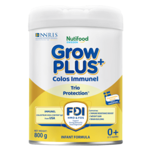 Sữa bột GrowPLUS+ Colos Immunel 0+ 800g (0-12 tháng)