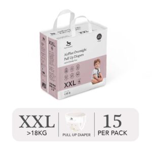 Bỉm tã quần đêm Applecrumby Airplus Overnight Mini Pull Ups size XXL – 15 miếng (trên 18kg)