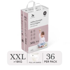 Bỉm tã quần đêm Applecrumby Airplus Overnight Mega Pull Ups size XXL – 36 miếng (trên 18kg)