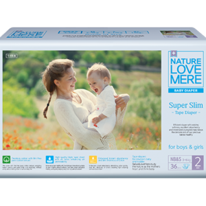 Bỉm Dán Nature Love Mere Super Slim Newborn/S (dưới 5kg)
