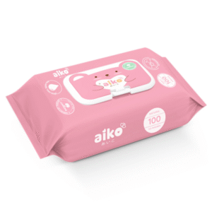 Khăn giấy ướt AIKO 100 tờ Hồng không mùi