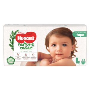 Tã dán Huggies Platinum nature made cao cấp size L 54 miếng (9 - 14 kg)