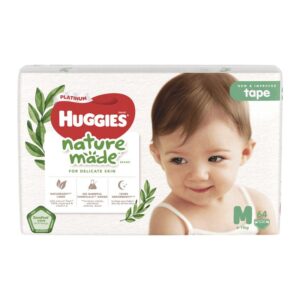 Tã dán Huggies Platinum nature made cao cấp size M 64 miếng (6 - 11 kg)