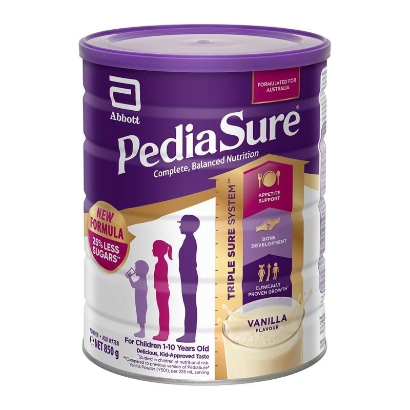 Sữa Pediasure Úc 850g vị vani