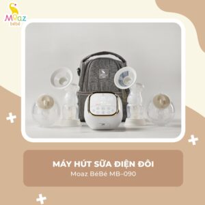 Máy hút sữa điện đôi Moaz BéBé MB090