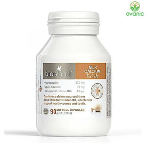 Sữa canxi úc Bio island milk Calcium 90v (0-14 tuổi)