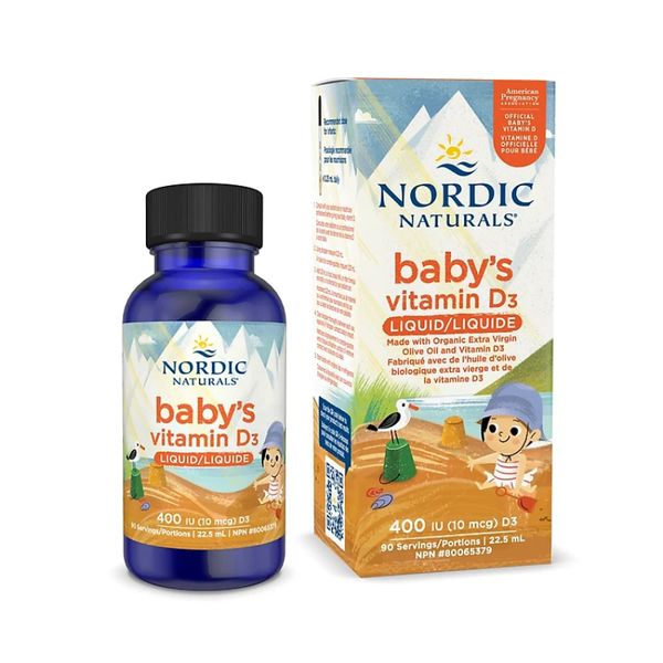 Nordic Naturals Baby's Liquid Bổ Sung Vitamin D3 Cho Trẻ Sơ Sinh