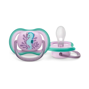 Núm ti giả Philips Avent ty ngậm Avent Ultra Air 6-18M Vỉ Đơn Thông Khí Siêu Mềm Có Chỉnh Nha