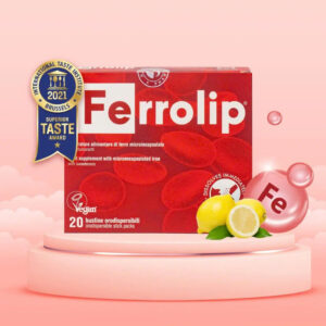 Ferrolip bổ sung sắt hữu cơ cho mẹ bầu và người thiếu sắt (20 gói)