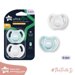 Ty Ngậm Silicon Siêu Nhẹ Cho Bé Tommee Tippee Ultra Light 0-6 Tháng (Vỉ Đôi)