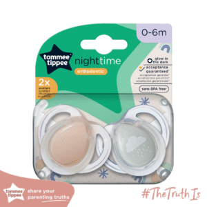 Ty Ngậm Dạ Quang Cho Bé Tommee Tippee Night Time 0-6 Tháng (Vỉ Đôi)