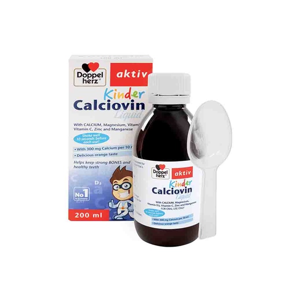 Siro Doppelherz Bổ Sung Canxi và D3 Calci Aktiv Calciovin