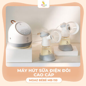 Máy hút sữa điện đôi cao cấp Moaz BéBé MB110