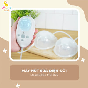 Máy hút sữa điện đôi Moaz BéBé MB075