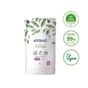 Túi Nước Rửa Bình Rau Củ Quả Và Chén Bát Atono2 Thuần Chay Đậm Đặc Cho Bé Từ 0+ Hương Thảo