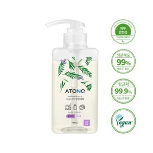 Nước Rửa Bình Rau Củ Quả Và Chén Bát Atono2 Thuần Chay Đậm Đặc Cho Bé Từ 0+ Hương Thảo