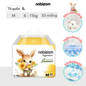 Bỉm quần đêm Nabizam Signature Summer M32 (6-11kg)