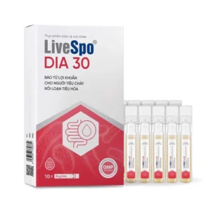 LiveSpo DIA 30 – Giảm Triệu Chứng Tiêu Chảy Cấp (10 ống x 5ml)