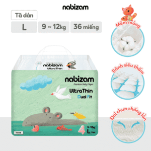 Bỉm dán ngày Nabizam ultra thin L36 (9-12kg)