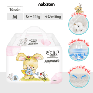 Bỉm dán Nabizam Magic Soft M40 (6-11kg)