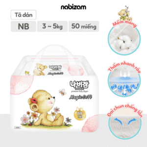 Bỉm dán Nabizam Magic Soft NB50 (3-5kg)