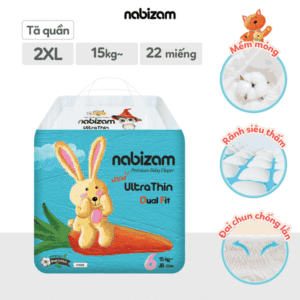 Bỉm quần ngày Nabizam ultra thin XXL22 JB (trên 15kg)