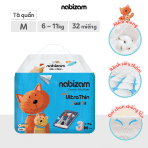 Bỉm quần ngày Nabizam ultra thin M32 (6-11kg)