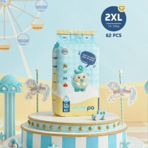 Bỉm tã quần Mompa size 2XL 62 miếng (15-20kg)