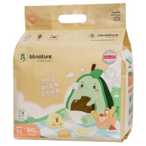 Tã quần BB Nature size 3XL 34 miếng ( trên 17kg)