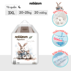 Bỉm quần đêm Nabizam Signature size 3XL20 miếng (trên 20kg)