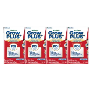Sữa GrowPLUS+ ít đường 110ml (lốc 4 hộp)