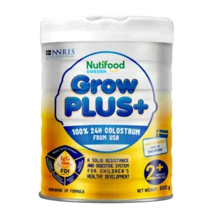 Sữa bột Nutifood GrowPLUS+ vàng sữa non 24H 800g (từ 2 tuổi)