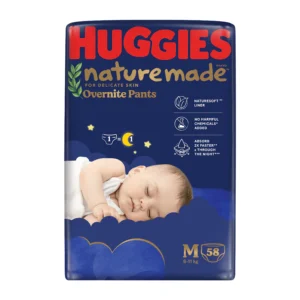 Bỉm Tã quần Huggies Nature Made ban đêm size M58 miếng (6-11kg)