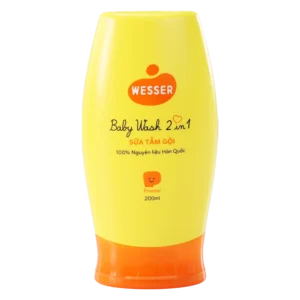 Sữa tắm gội Wesser nắp cam 220ml