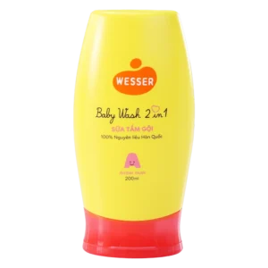 Sữa tắm gội wesser nắp đỏ 220ml